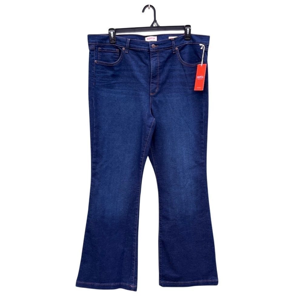 Sofia Vergara Melisa Flare High Rise Denim Jeans Pants Size 20